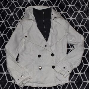 G.E.T White Fashionable Coat